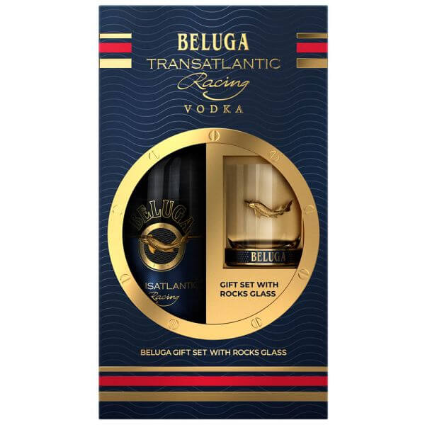 Водка Белуга Трансатлантик с Чаша - 0.7л.