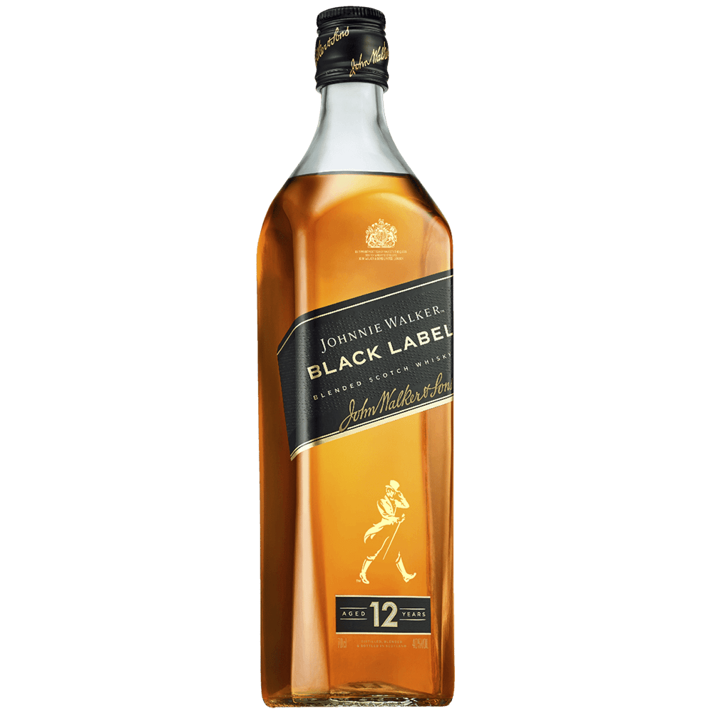 Уиски Johnnie Walker 12-годишен Черен Етикет - 0.7л.