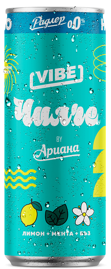 Ариана Радлер Чилче Лимон, Мента и Бъз 0% - 0.33л. CAN