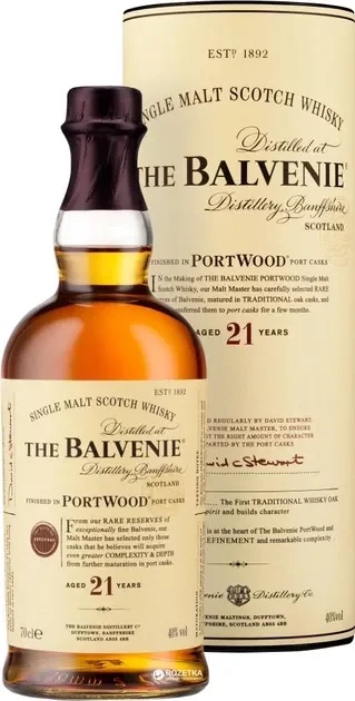 Уиски Balvenie 21-годишно - 0.7л.