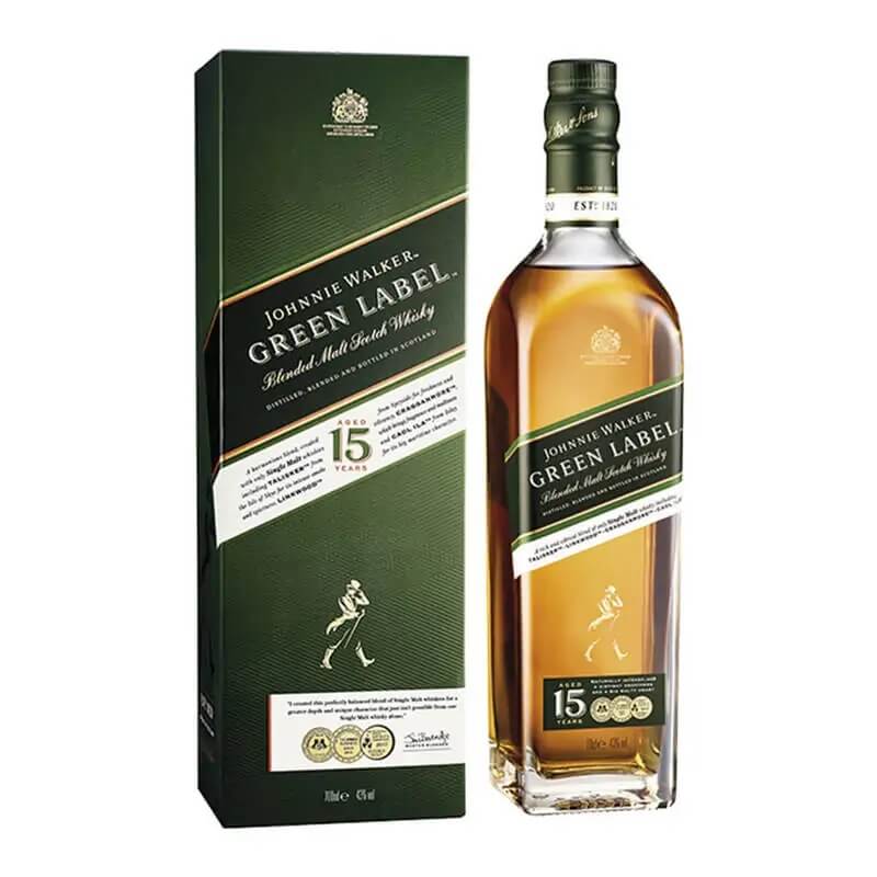 Уиски Johnnie Walker 15-годишен Зелен Етикет - 0.7л.