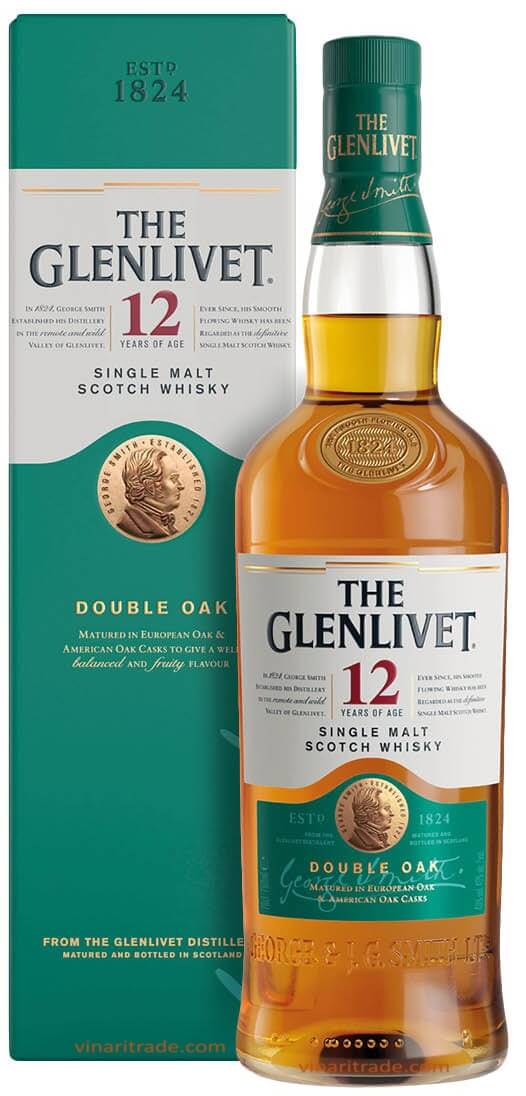 Уиски The Glenlivet 12-годишно - 0.7л.