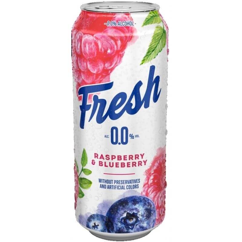 Фреш Малина и Боровинка 0% - 0.5л. CAN