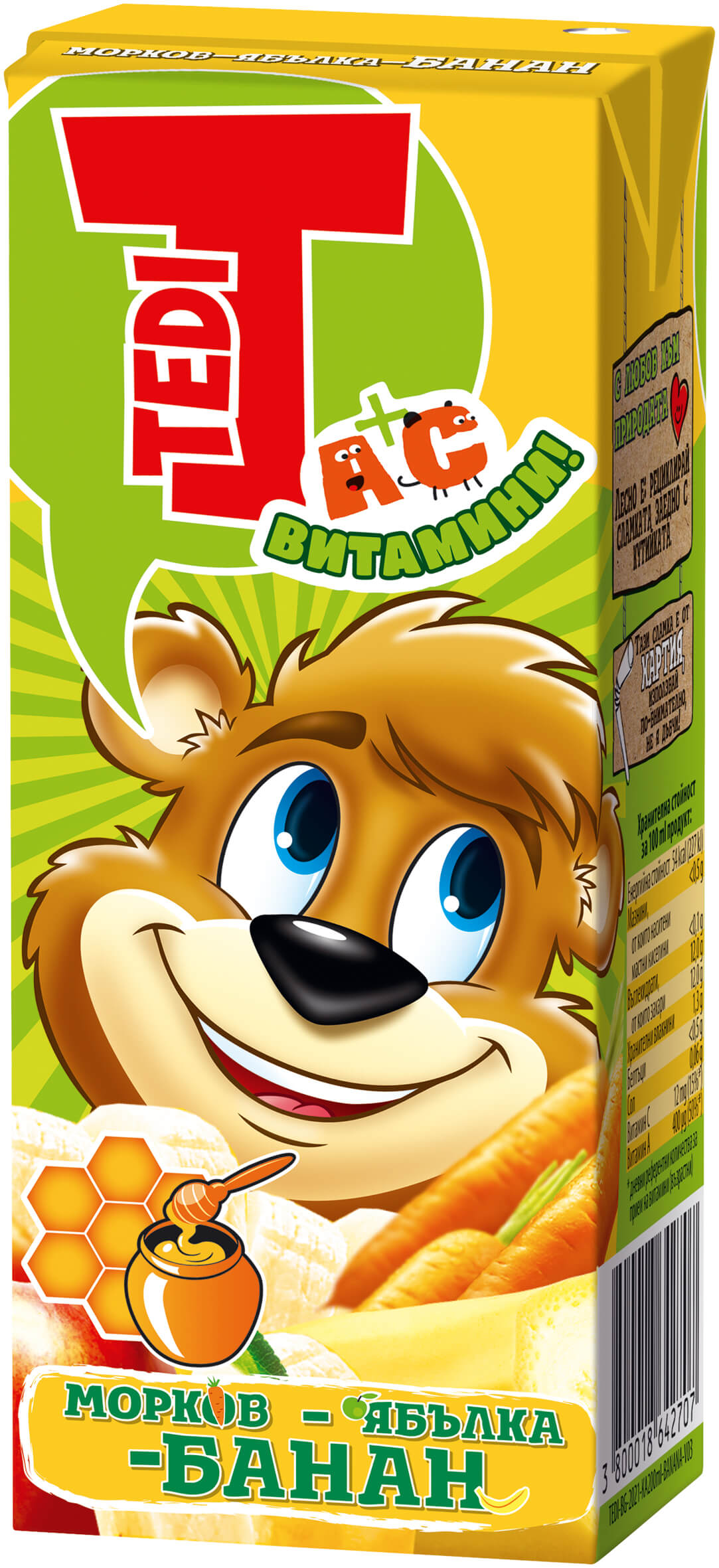 Теди Мор,Банан,Яб. Кут-0.2l*24