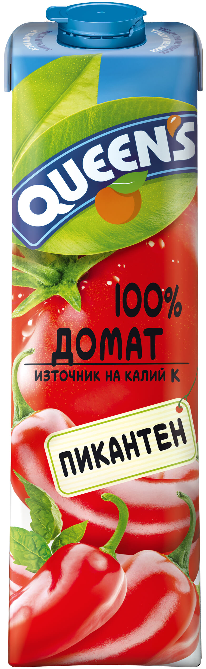 Куинс Пикантен Домат 100% -1l.*6