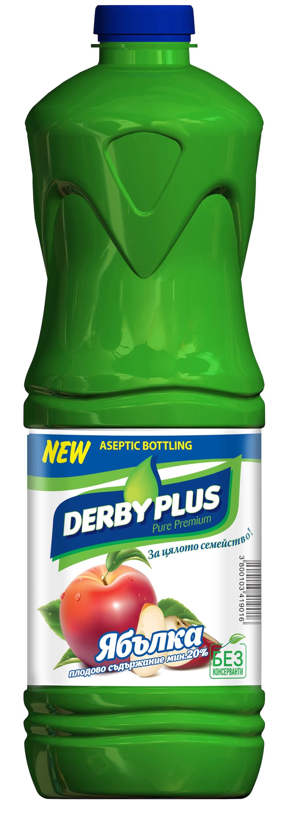 Дерби Плюс - Ябълка 2 л.