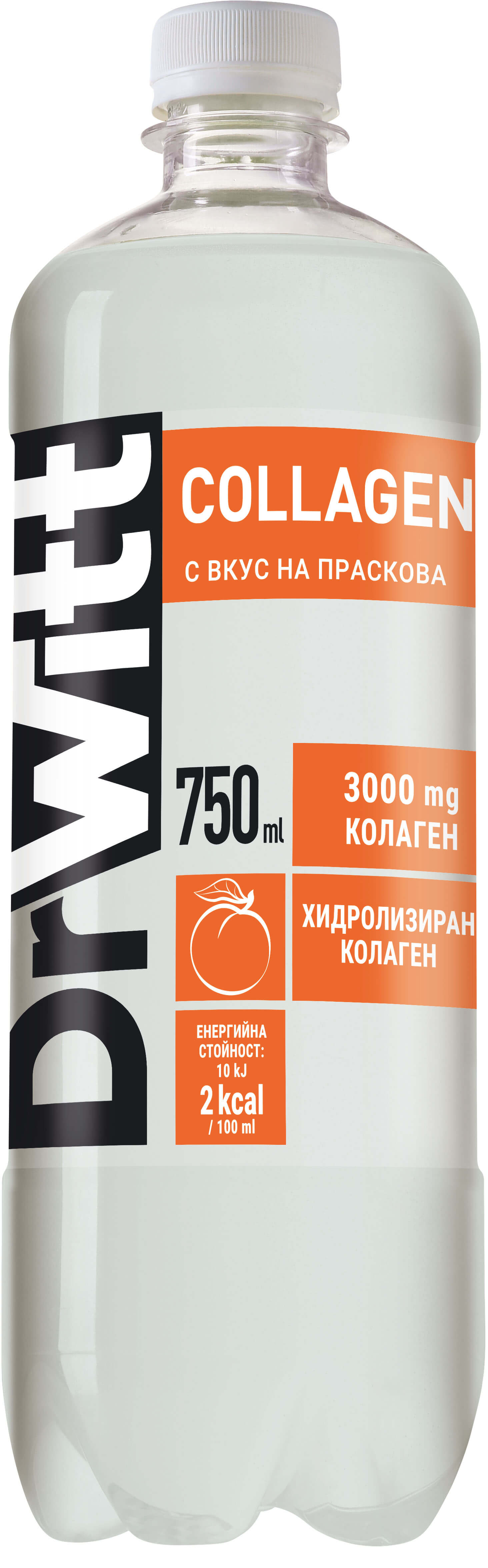 Dr. Witt Витаминна Вода Колаген & Праскова - 0.75л.