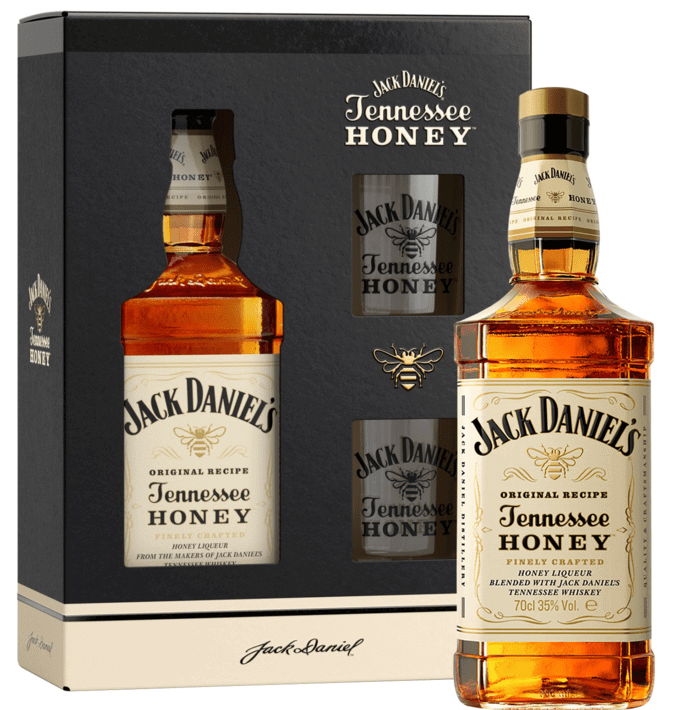Уиски Jack Daniel's Honey с 2 Чаши - 0.7л.