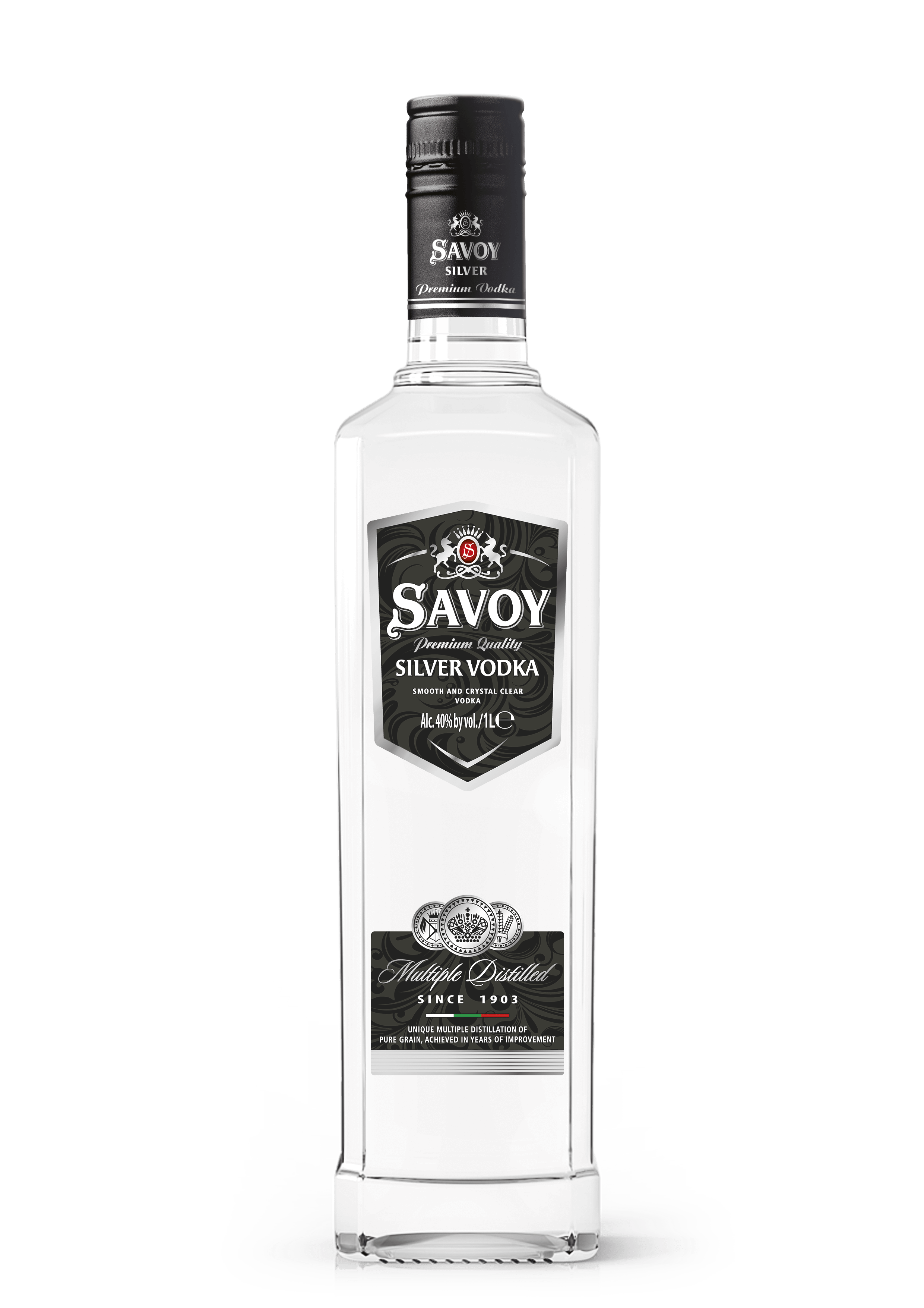 Водка Савой Силвър Лукс - 1л.