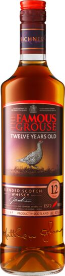Уиски Famous Grouse 12-годишен - 0.7л.