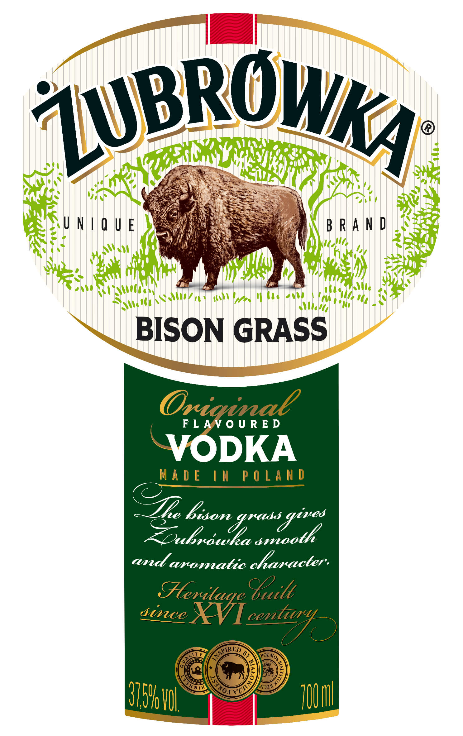 Водка Zubrowka Бизонова Трева - 0.7л.