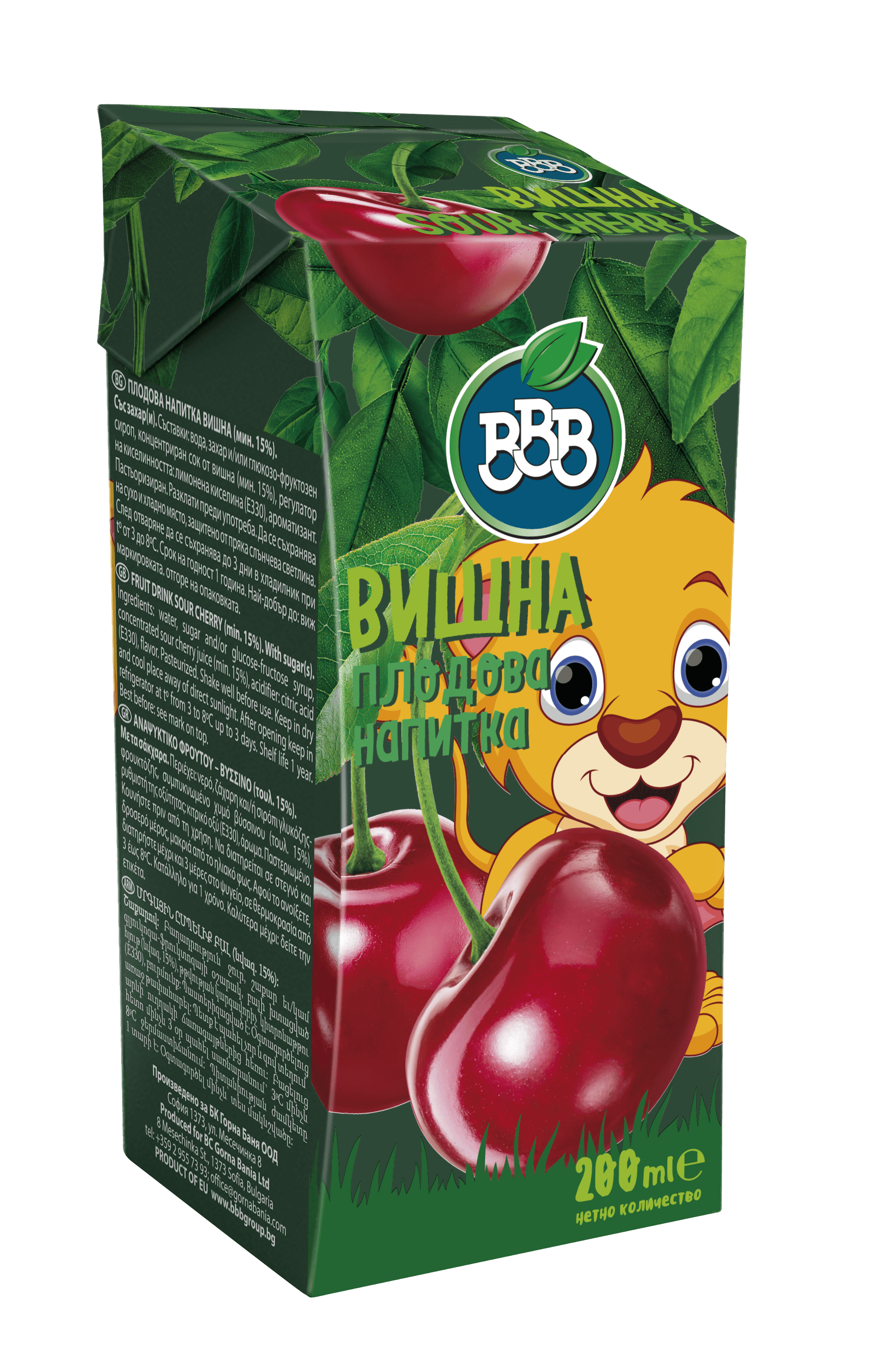 БББ Вишна КУТ*12-0.2l.