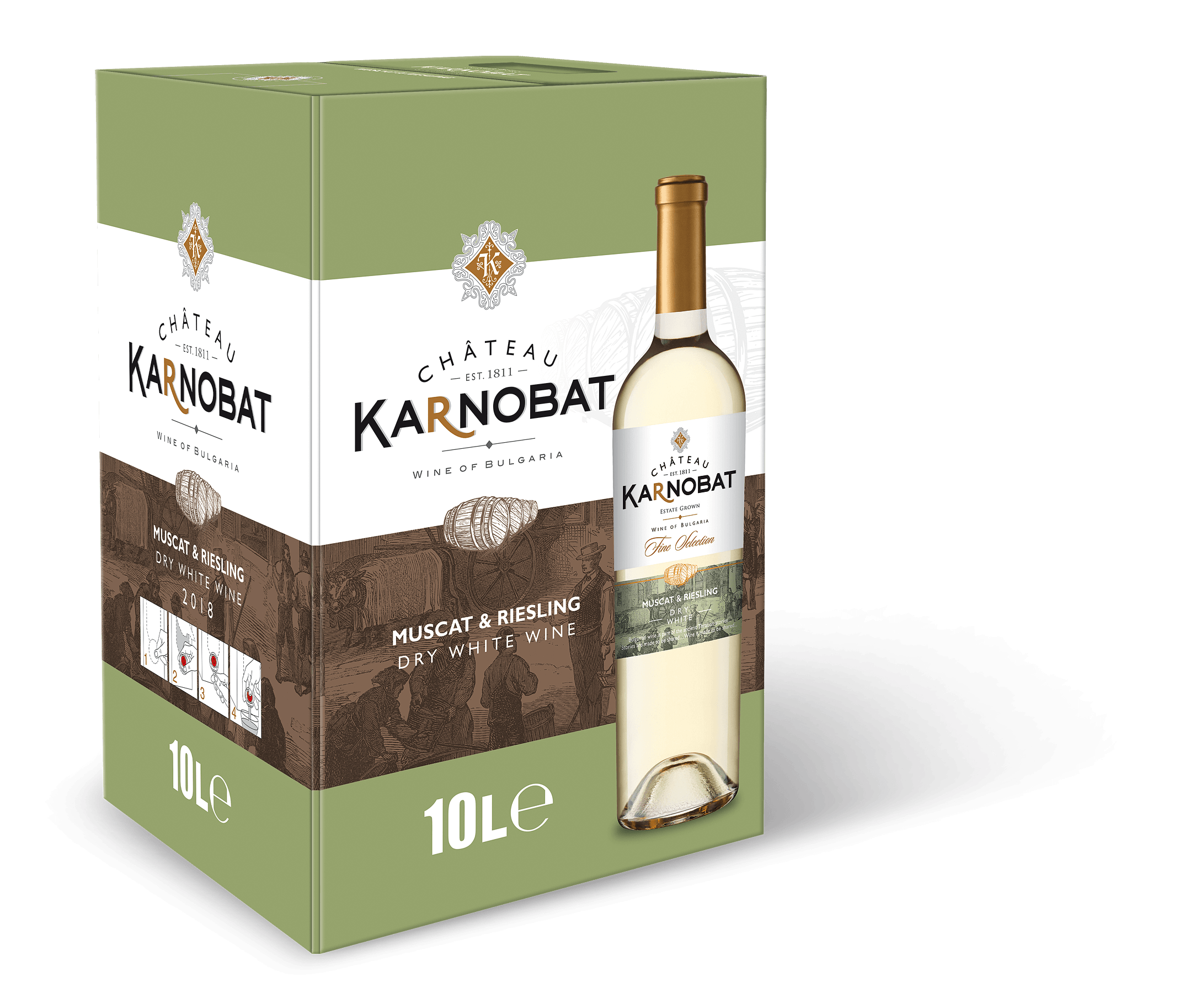 Шато Мускат & Ризлинг /Карнобат/ - 10л.