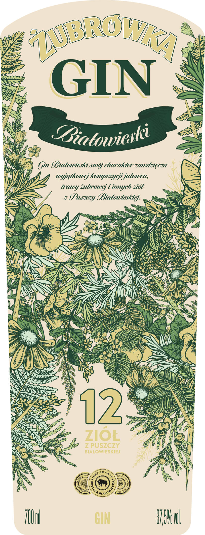 Джин Zubrowka - 0.7л.