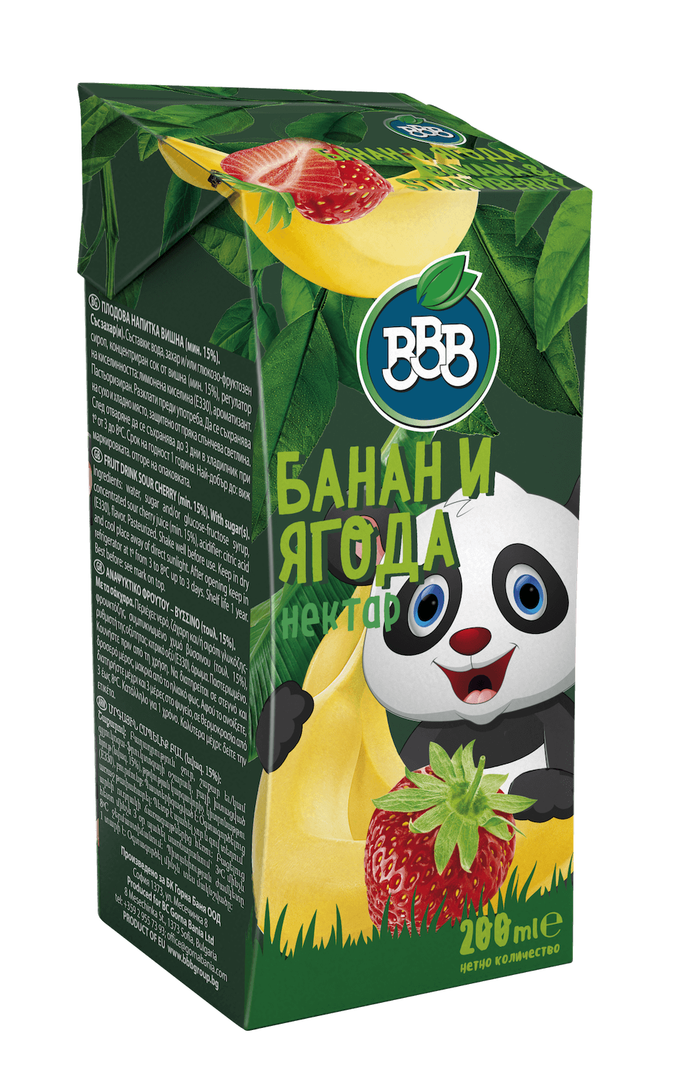 БББ Банан Ягода КУТ*12-0.2l.
